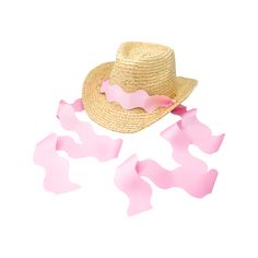 This stylish straw cowboy hat will have you ready for the rodeo. Each is integrated with a wavy scalloped ribbon to add a bit of whimsy to your outdoor adventures — from the stables to the pasture to the riding ring, and everywhere in between. Soft, packable construction with wide brim and telescope crown Ribbon size adjuster tucked inside the inner sweatband to fit ages 12+ Crafted of high-quality, natural palm straw for breathability Coastal Cowgirl Hat, Straw Cowboy Hat, Bow Women, Cowgirl Hat, Women's Headwear, Coastal Cowgirl, Boy Accessories, Cowgirl Hats, Gift Bundles