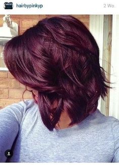 Burgundy hair Hair Color Plum, Plum Hair, Pony Tails, Violet Hair