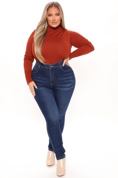 Available In Black, Rust, Ivory, And Mauve Turtle Neck Long Sleeve Button Detail 52% Viscose 30% Polyester 18% Nylon Imported | Meet Me Somewhere Turtle Neck Sweater in Rust size 1X by Fashion Nova Fashion Nova Models, Fashion Nova Jeans, Loungewear Women, Review Fashion, Curve Dresses, Shop Maxi Dresses, Womens Loungewear, Rompers Women, Turtleneck Sweater