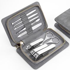 PRICES MAY VARY. 【Professional 9 in 1 Manicure Set】: OKOM professional travel essentials 9PCS manicure kit with nail kit, pedicure tools for feet and facial care kit for three major functions. including Specially designed for men with large hands and feet larger nail clipper, medium nail clipper, diagonal nail clipperclippers, nail file, cuticle pusher, eyebrow shaping tweezers, multi-purpose scissor, and ear pick 【Brand Newly Upgraded Nail Kit Product 】: OKOM Newly upgraded nail kit, made of br Amazon Nails Kit, Nail Care For Men, Diagonal Nails, Nail Care Kit, Kit Manicure, Good Gifts, Manicure Kit, Care Kit, Cuticle Pusher