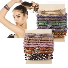 Hot Item Soft & Stylish You Will Get 20 Pcs Hair Tie Bracelets, 5 Different Styles Super Comfortable Elasticthese Hair Ties For Women Are Made Of Soft Nylon Which Is Elastic And Is Not Easy To Stretch Out Or Break. Sturdy & Durable These Elastic Hair Ties Are Made From Soft Nylon Cotton And Designed With Durable Rubber Band Inside. Elastic, Robust And Not Easy To Break Or Deform. And Braided Design Can Keep Your Hair Secured For A Long Time Without Loosing No Matter When You Are Doing Sports Or Tie Bracelets, Hair Pony, Ties For Women, Hair Rubber, Halloween Hair Bows, Pony Tails, Hair Tie Bracelet, Hair Rubber Bands, Tie For Women