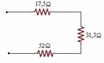 an electrical circuit with two different types of voltages and the same type of current