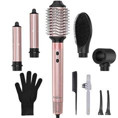 Rotating Curling Iron, Automatic Curling Iron, Straightener Brush, Curling Brush, Dryer Brush, Blow Dry Brush, Ionic Hair Dryer, Brush Storage, Professional Hair Dryer