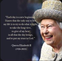 queen elizabeth ii with quote about her life