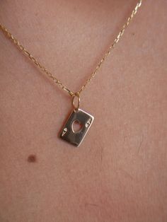 Solid 14k Gold Ace of Hearts Playing Card Charm Dimensions: 10mm Ace Necklace, Cards Necklace, Ace Gold Necklace, Queen Of Hearts Necklace, Queen Of Hearts Card Collar, Hearts Playing Cards, Ace Card, Ace Of Hearts, Hair Flip