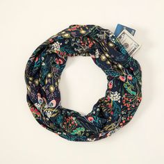 This infinity scarf has a secret: a zipper pocket that provides a pickpocket-proof hiding place for your valuables. Unique Gift Ideas For Women, Travel Apparel, Cool Women, Travel Scarf, Uncommon Goods, Hidden Pocket, Travel Gifts, Travel Outfit, Infinity Scarf