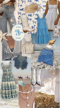 Coastal Cowgirl Nashville, Coastal Cowgirl Bride, Coastal Cowgirl Outfit Bachelorette, Coastal Cowgirl Bachelorette Outfits, Coastal Country Aesthetic, Coastal Cowgirl Party Theme, Coastal Cowgirl Aesthetic Outfits, Coastal Cowgirl Party, Costal Cowgirl Aesthetic