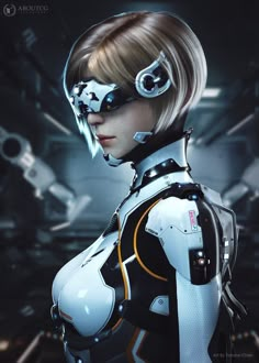 an image of a woman in futuristic suit