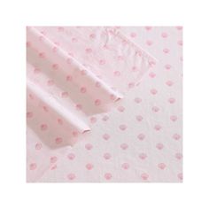 pink and white polka dot fabric