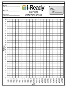 a printable graph paper with the words i - ready on it and an image of a