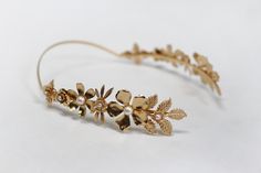 Blooming Queen Floral Bridal Crown Greek Goddess Headband, Roman Tiara, Bridal Hair Accessory Floral Wreath Flower Crown Gold Flowers Floral Bridal Crown, Flowers And Pearls