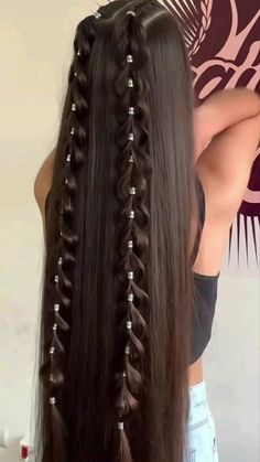 Hairstyle Examples, Rave Hair, Fest Outfits, Hairdos For Curly Hair, Hairdo For Long Hair, Hair Stylist Life, Easy Hairstyles For Long Hair