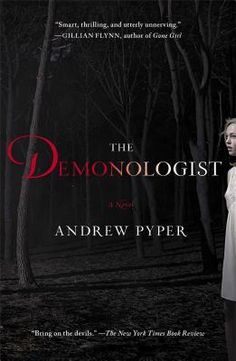 the demonologistist by andrew pyper book cover with woman in white dress