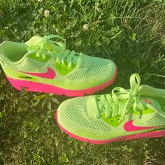 Green/Pink Air Maxx Gently Used Shoes Air Max, Nike Shoes Air, Aka Sorority, Nike Shoes Air Max, Shoes Air, Nike Green, Sorority, Womens Shoes Sneakers, Air Max