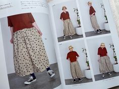 an open book with pictures of women's clothing