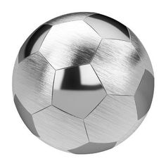 a metal ball on a white background with clipping path to the top right and bottom left