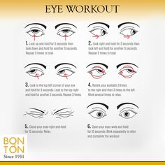 Elongate Eyes, Lazy Eye Exercises, Eye Workout, Eye Routine, Massage Tutorial, Eye Health Remedies, Eye Muscles, Face Gym, Massage Routine