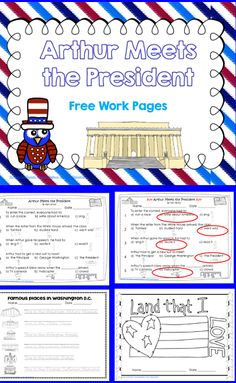 an american flag theme with the words,'free work pages'and a bench