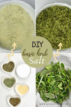 how to make basil herb salt with step by step instructions on how to use it