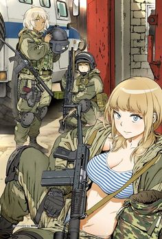 Russian Anime, Flat Chested, Comics Anime, Military Drawings, Military Artwork, Anime Military, Military Girl, Army Girl, Anime Warrior