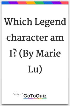 the title for which legend character am i? by marie lu?