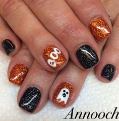 Nail Art Halloween, Holloween Nails, Halloween Nails Easy, Halloween Acrylic Nails, Nagellack Trends, Cute Halloween Nails, October Nails, Seasonal Nails, Nail Swag