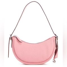 Nwt Coach Luna Pebble Leather Silver Toned Shoulder Bag Authentic Guaranteed See Photos For Exact Item Detail Color: Flower Pink Quantity Available (1) Details: Soft Pebble Leather Zip-Top Closure Fabric Lining Inside Snap Pocket Adjustable Strap Imported Measurements: Approx. 10.5" L X 6.25" H X 2.5" W Bag; 10.25" Strap Drop No Exchanges No Returns No Buyers Remorse No Low Ball Offers We Waive All Liability Of All Purchased Items Once In The Possession Of The Mail Carrier. Original Price Includ Trendy Coach Leather Satchel, Coach Textured Leather Shoulder Bag For Daily Use, Pebbled Leather Bags For Errands, Soft Pebbled Leather Bags For Errands, Coach Shoulder Bag With Textured Leather For Daily Use, Pebbled Leather Shoulder Bag For Errands, Elegant Pebbled Leather Shoulder Bag For Errands, Pebbled Leather Bag With Detachable Strap For Errands, Rectangular Pebbled Leather Shoulder Bag For Errands