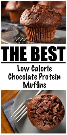 the best low calorie chocolate protein muffins