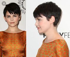 Round Face Haircuts Short, Haircut Ideas For Round Face, Plus Size Pixie, Short Thick Hair, Short Pixie Cuts, Short Bobs, Ginnifer Goodwin, Short Shag, Haircut Short