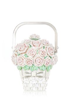 Crazy Purses, Fem Outfits, Basket Of Roses, Bags Wishlist, Funky Purses, Dress Reference, Pink Basket