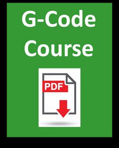 the g - code course with an arrow pointing to the right and left side of it