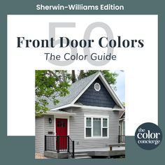 Best Sherwin-Williams front door paint colors guide Painting Your Front Door, Grey Front Door, Best Front Door Colors, Color Consultation, Palettes Color, Beautiful Front Doors, Front Door Paint Colors, Door Colors, Door Paint Colors