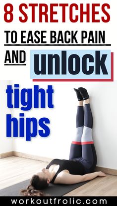 Hip Flexibility, Middle Back Pain, Low Back Stretches, Tight Hamstrings, Back Stretches For Pain, Lower Back Pain Exercises, Tight Hip Flexors, Upper Back Pain, Lower Back Pain Relief