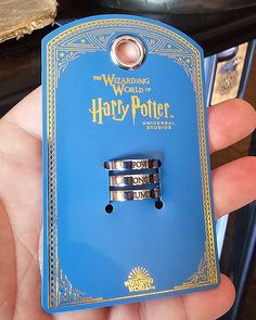 there is a blue harry potter key ring