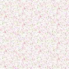 pink and green floral wallpaper with white background