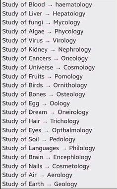 a table that has different types of text on it, including the names and numbers