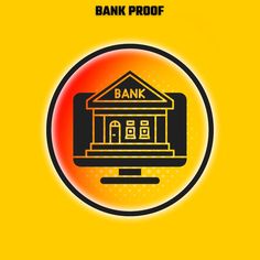 the bank logo on a yellow background