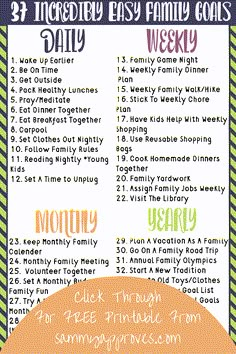 a printable list for the family's upcoming baby shower is shown in this image