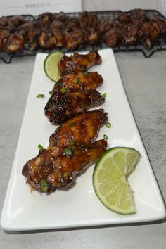 Jamaican Jerk Wings Recipe Foreign Recipes, Appetizer Party, Honey Bbq Sauce