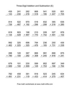 two digit addition and subtraction worksheet for students to practice their math skills