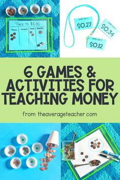 six games and activities for teaching money