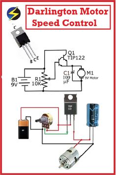 the wiring diagram for an electric motor speed control system