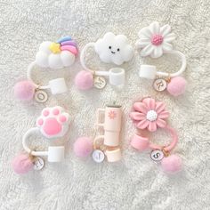 This stylish Quencher accessory straw cap is a cute & fun way to keep your drink clean & prevent dust. It is durable & reusable with an adorable design plus add your letter charm and pink Pom Pom. Keep the dust, germs, and bugs out of your tumbler in the cutest way! 🤍✨ 🤍 Product details:  * Fits 9- 10MM(0.40 in) wide Quencher straws * Fits 20,30,40oz Stanley Quencher, Simple Modern Trek * Soft silicone  * Prevents dust * BPA Free  * Reusable straw topper  * Color may vary slightly from compute Water Bottle Straw, Tumbler Handle, Straw Cover, Engraved Tumbler, Christmas Gifts For Wife, Letter Charm