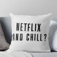 netflix and chill? throw pillow