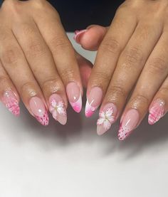 Almond Shape Nail Ideas, May Nails, Nails Nailpolish, Pretty Gel Nails, Vacation Nails, Long Square Acrylic Nails