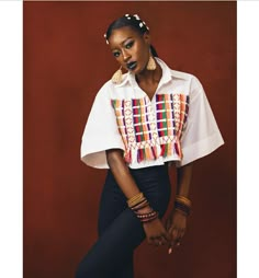 Fulani People, African Luxury, Andrea Iyamah, White Cotton Top, Potter Wallpaper, Classy Blouses, Ankara Tops, Pattern Draping, Nigerian Fashion