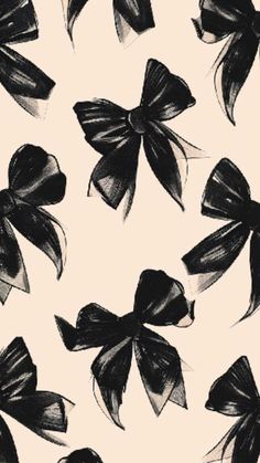 Cute Black Wallpaper Iphone Aesthetic, Black And White Posters Vintage, Dark Coquette Wallpaper, Coquette Black And White, Black And White Coquette, Coquette Poster, Bow Wallpaper Iphone, Wallpaper Cream