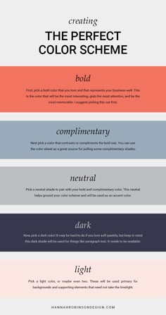 the different font and color scheme for each type of text, which is used to describe what