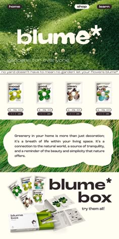 the website is designed to look like it has grass on it