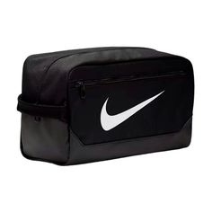 Brand New Nike Brasilia Training Shoe Bag Dm3982-010 - Black - Unisex - Nwt We Ship Fast! Simplify Storing And Transporting Your Athletic Sneakers With The Nike Brasilia Training Shoe Bag. This Bag Features A Zippered Main Compartment And A Convenient Bottom Handle, Making It Easy To Grab And Go. Highlights: * Classic Swoosh Logo * Zippered Pocket For Added Storage * Comfortable Bottom Handle * Durable Polyester Material *Color: Black *Style: Dm3982-010 Keep Your Athletic Footwear Organized And Nike Shoe Box Bag, Functional Leather Bag With Logo, Modern Black Shoulder Bag With Logo, Black Tote Bag With Logo, Functional Business Bags With Logo, Black Logo Bag For On-the-go, Modern Bags With Logo For Daily Use, Black On-the-go Bag With Logo, Black On-the-go Bags With Logo